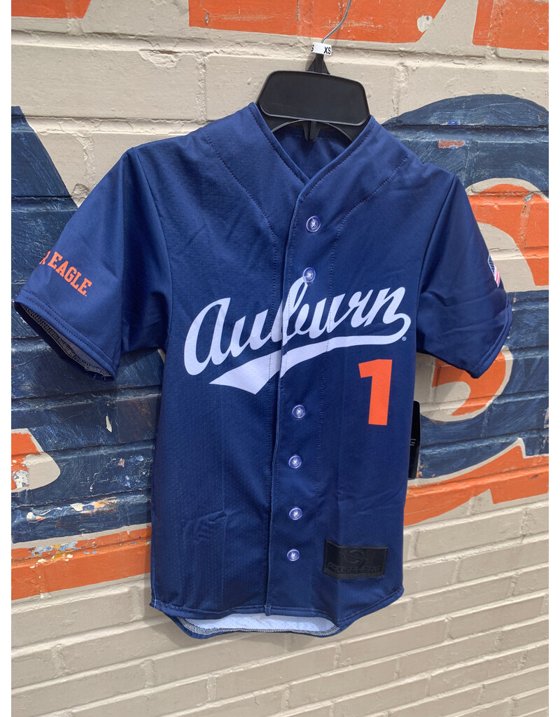 Momentec Youth  Script Auburn Baseball Jersey