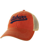 Legacy Script Auburn Orange Trucker Hat