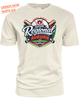 Blue 84 2026 Auburn Baseball Super Regional T-Shirt
