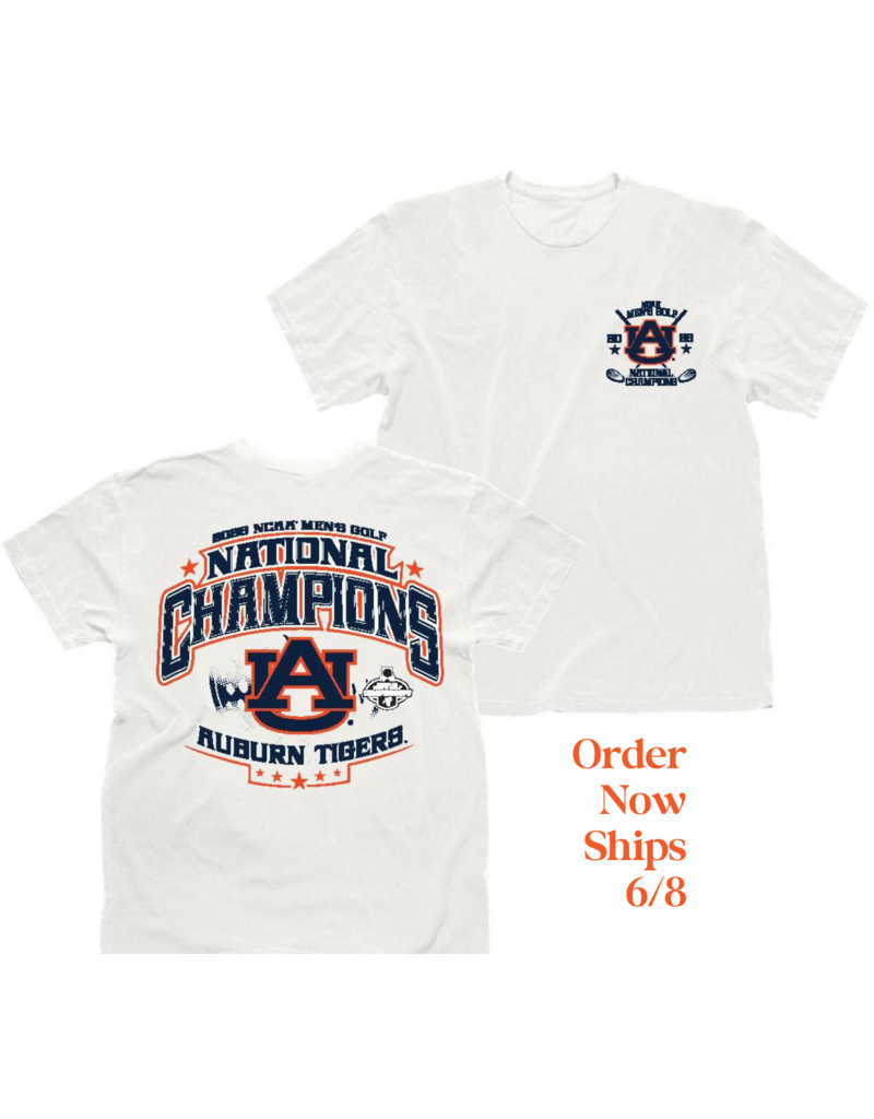 Retro Brand 2026 Auburn Men's Golf National Champions T-Shirt