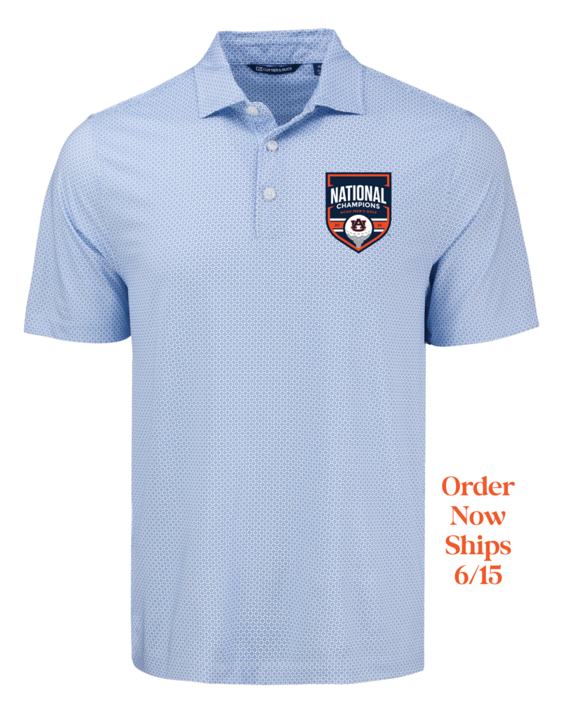Cutter & Buck 2026 Auburn Men's Golf National Champions Polo