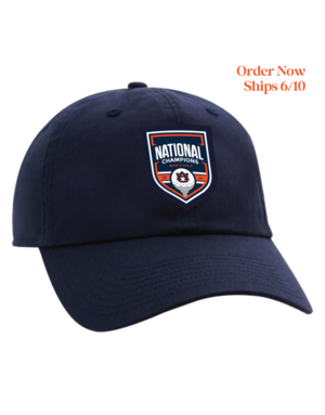 Ahead 2026 Auburn Men's Golf National Champions Navy Hat