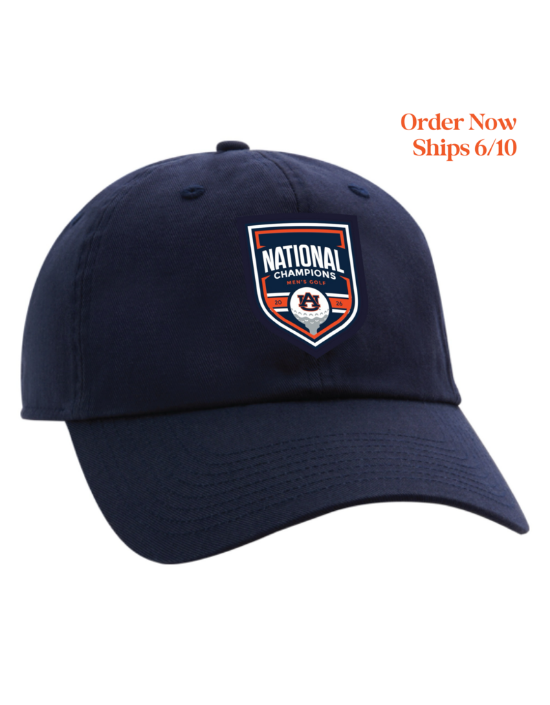 Ahead 2026 Auburn Men's Golf National Champions Navy Hat