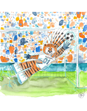 Art by LJD Soccer Goalie Aubie