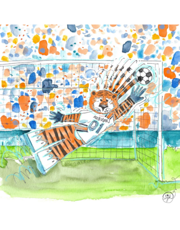 Art by LJD Soccer Goalie Aubie