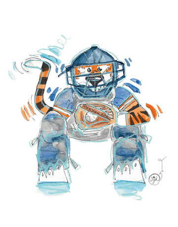 Art by LJD Catcher Aubie