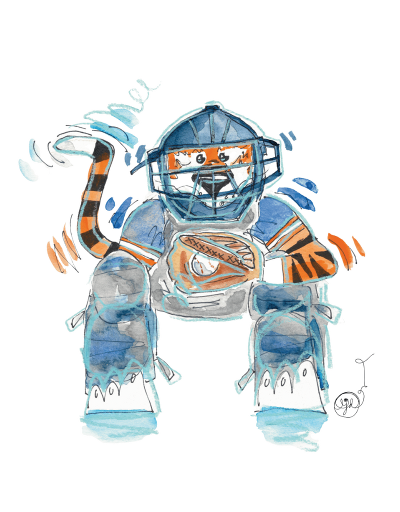 Art by LJD Catcher Aubie