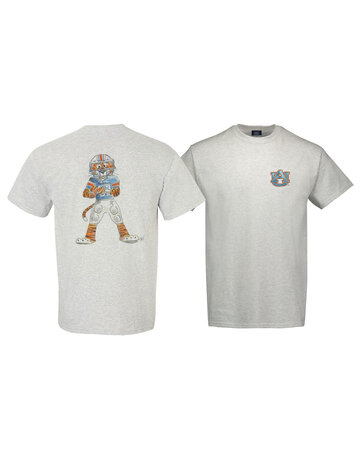 MV Sport Classic Watercolor Aubie Football T-Shirt