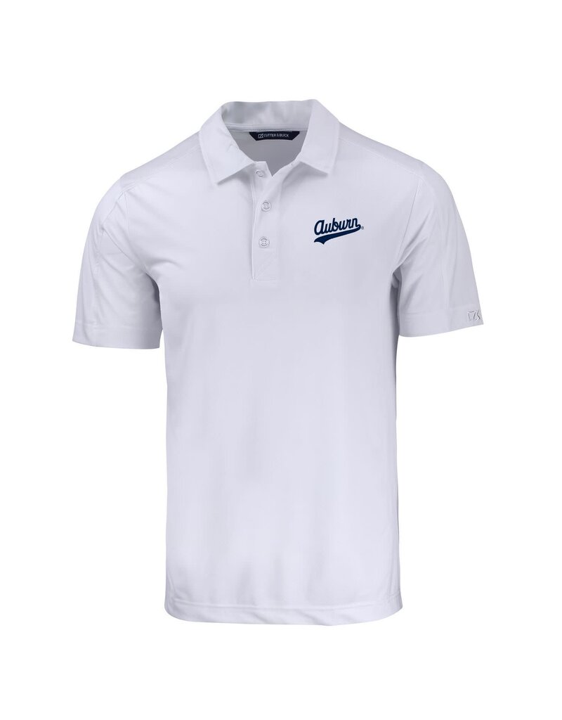 Cutter & Buck Auburn Tail Script Prospect Textured Polo