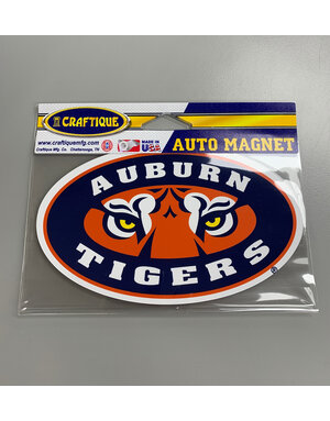 Craftique Auburn Tigers Tiger Eyes Magnet 6"