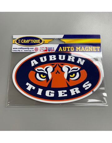 Craftique Auburn Tigers Tiger Eyes Magnet 6"