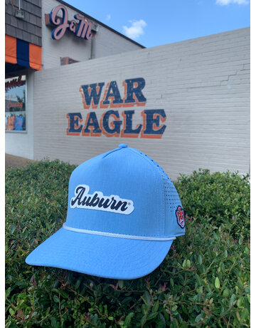 Pukka Script Auburn Lt Blue Rope Hat