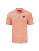 Cutter & Buck Vintage Aubie Head Floral Print Polo