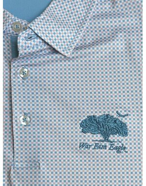 Divots War Fam Eagle Square Print Polo