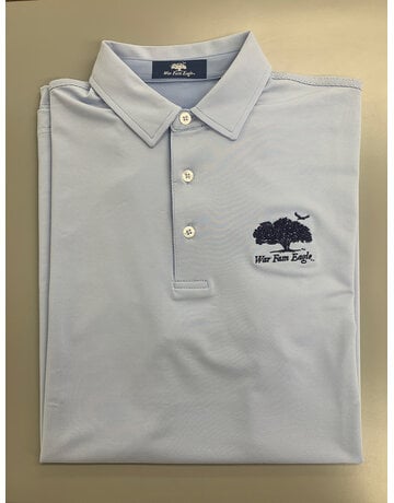Divots War Fam Eagle Pencil Thin Stripe Polo