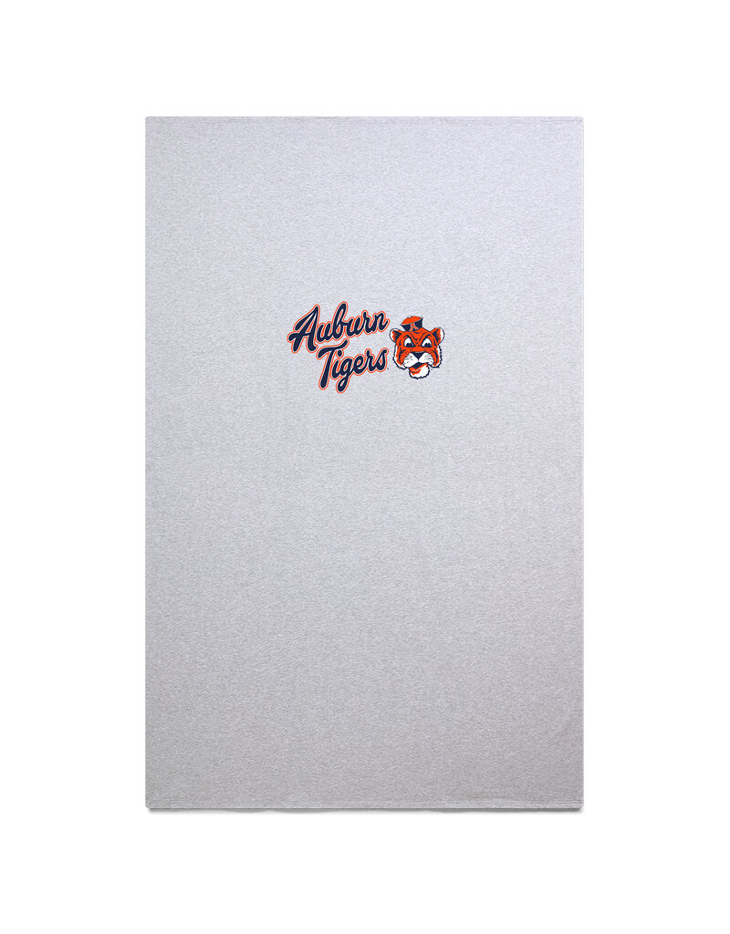 MV Sport Auburn Tigers Vintage Aubie Heather Grey Blanket