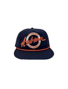 The Game Auburn Circle Throwback Navy Hat with Orange Rope