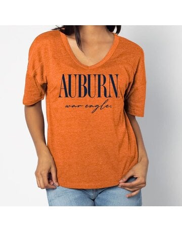 Chicka-D V-Neck Auburn War Eagle Ladies T-Shirt