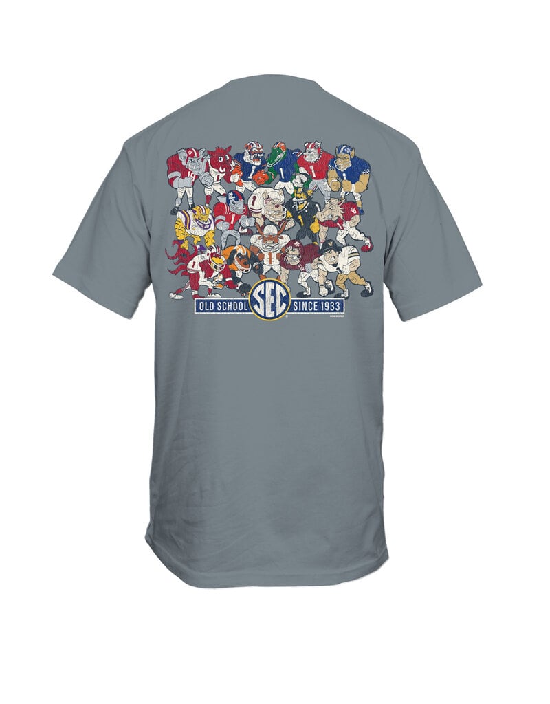 New World Graphics SEC Mascots Football T-Shirt