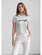 Chicka-D Ladies Script War Eagle Crop Shirt