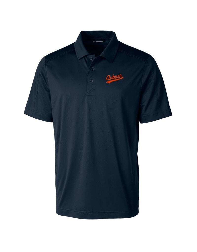 Cutter & Buck Auburn Tail Script Prospect Textured Polo