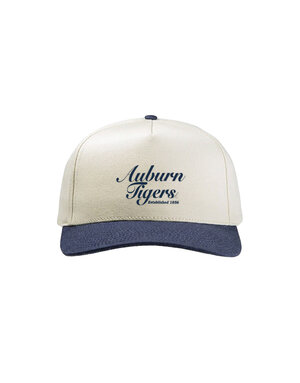 uscape Auburn Tigers Established 1856 Two Tone Navy / Ivory Adjustable Hat