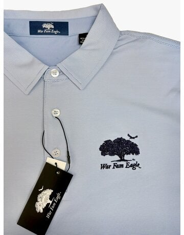 Divots War Fam Eagle Pencil Thin Stripe Polo