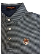 Divots Vintage Aubie Navy White Square Dot Polo