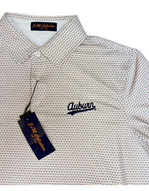 Divots Script Auburn Boomerang Polo