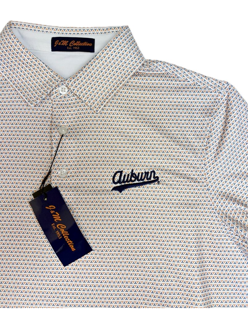 Divots Script Auburn Boomerang Polo