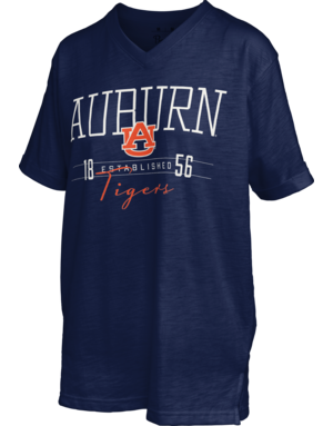 Pressbox Ladies V-Neck Auburn Tigers 1856 T-Shirt