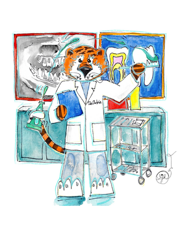 Art by LJD Dentist Aubie