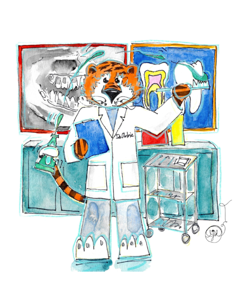 Art by LJD Dentist Aubie