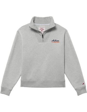League Collegiate Wear Ladies 1/4 Zip Script Auburn Tigers