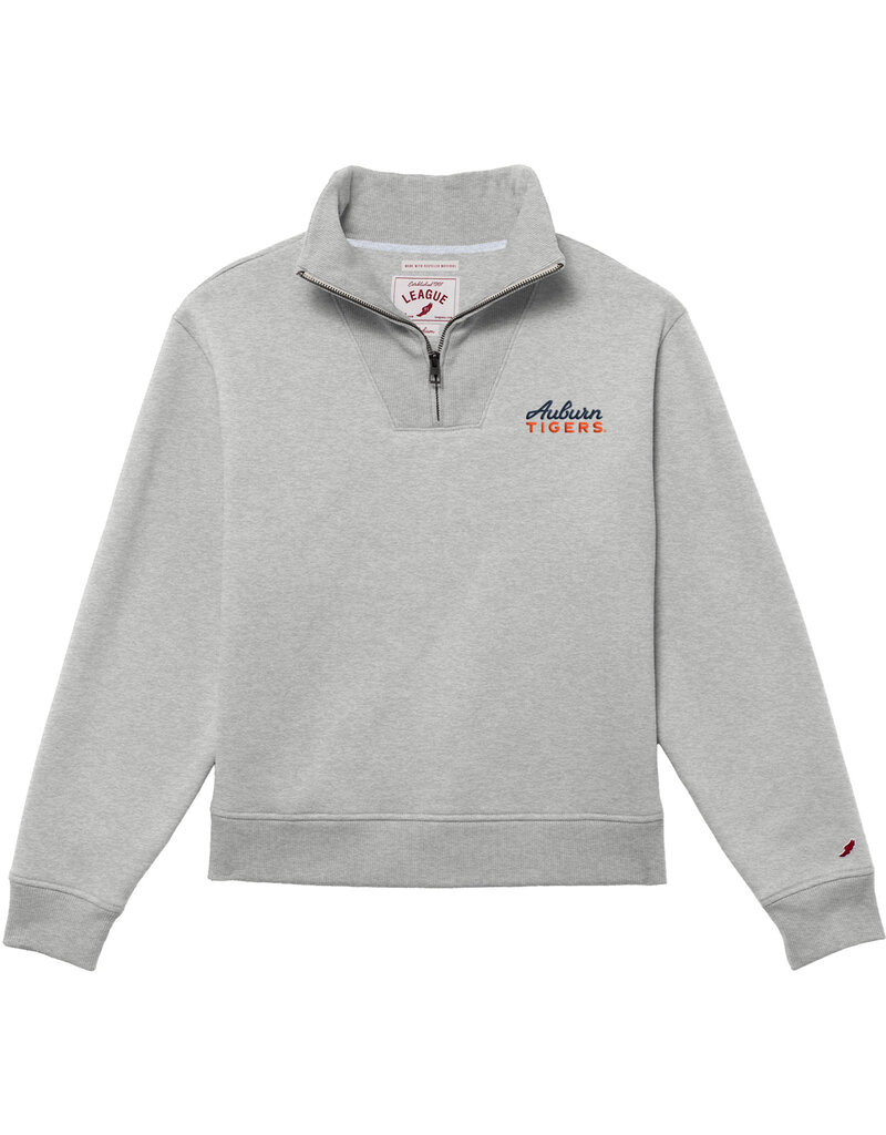 League Collegiate Wear Ladies 1/4 Zip Script Auburn Tigers