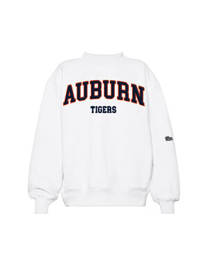 Hype & Vice Auburn Tigers Embroidered Mock Neck Crew