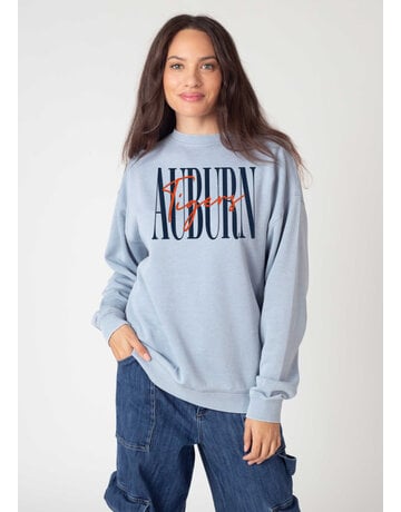 Chicka-D Ladies Tall Auburn Script Auburn Crew
