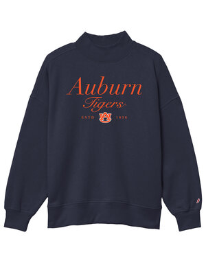 League Collegiate Wear Auburn Tigers AU Estd 1856 Mock Crew