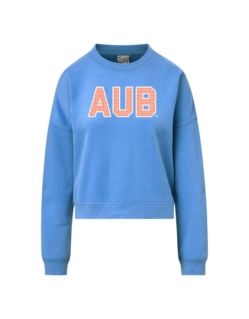 MV Sport Ladies AUB Gingham Crew