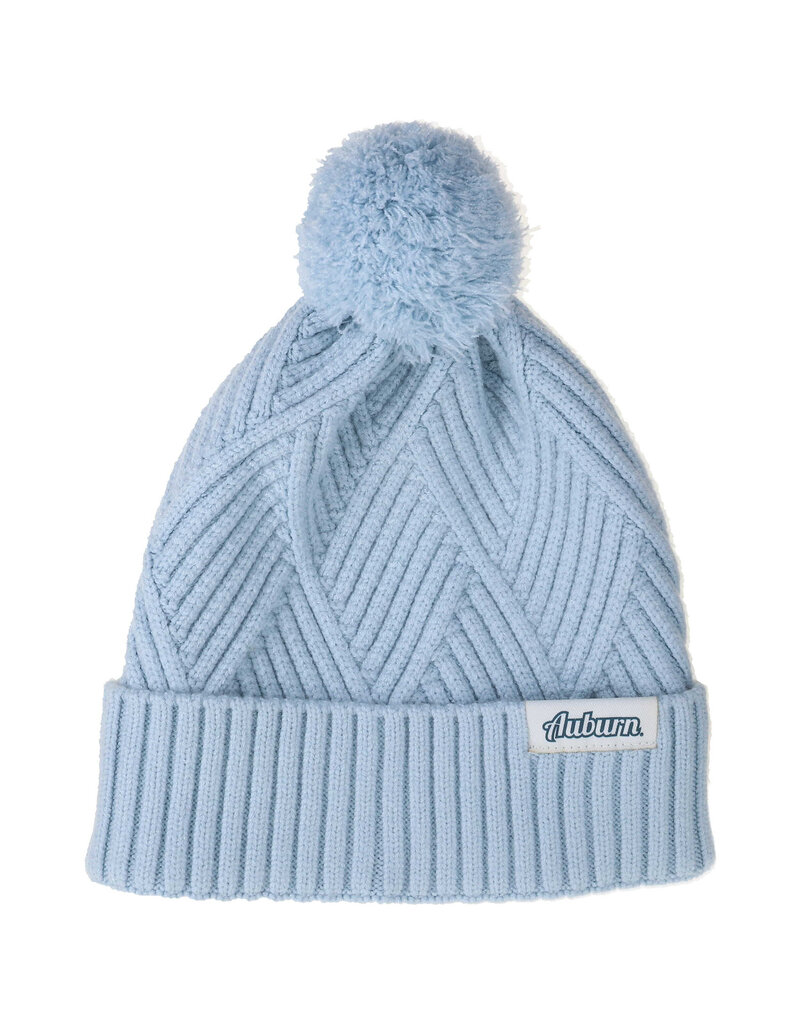 League Collegiate Wear Auburn Textured Cuff Light Blue Beanie