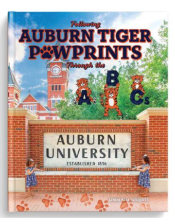 Linda Bell Colquitt Following Auburn Tiger Pawprints Through The ABC's Hardback Book