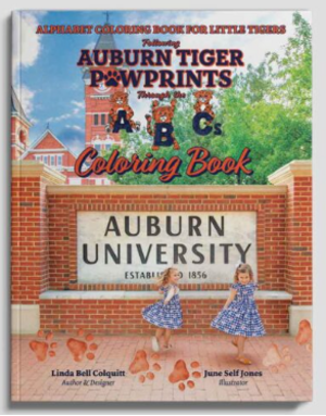 Linda Bell Colquitt Auburn Tiger Pawprints Through The ABC's Coloring Book