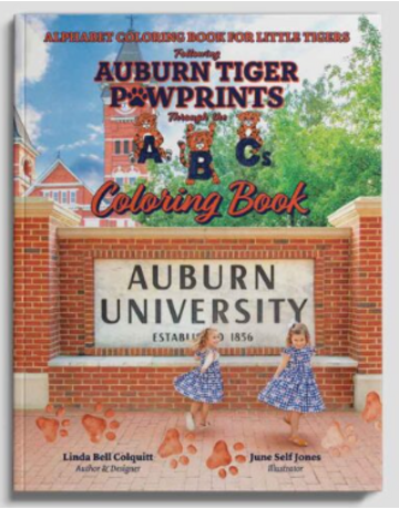 Linda Bell Colquitt Auburn Tiger Pawprints Through The ABC's Coloring Book