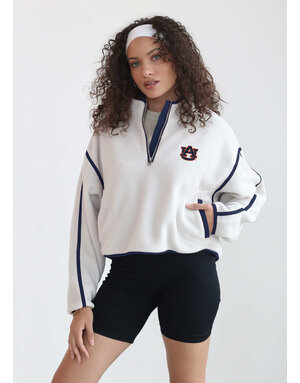 Chicka-D Ladies Fuzzy 1/4 Zip Pullover