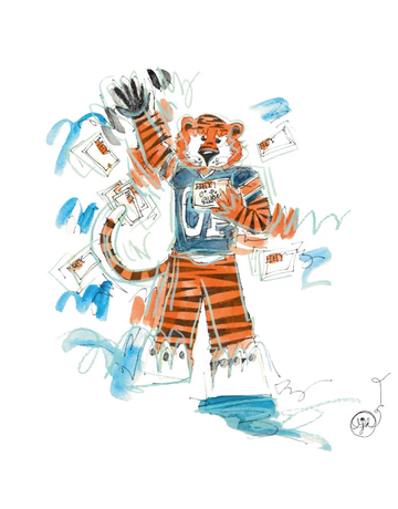 Art by LJD Hey Day Aubie