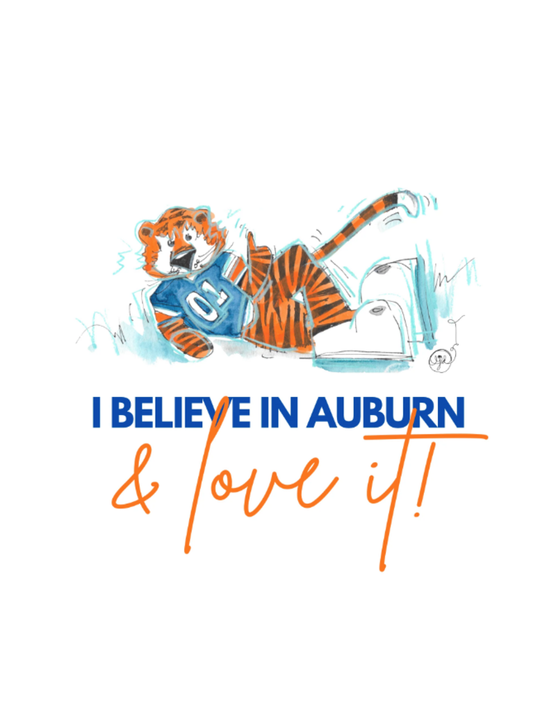 Art by LJD “I believe in Auburn and love it!” Aubie