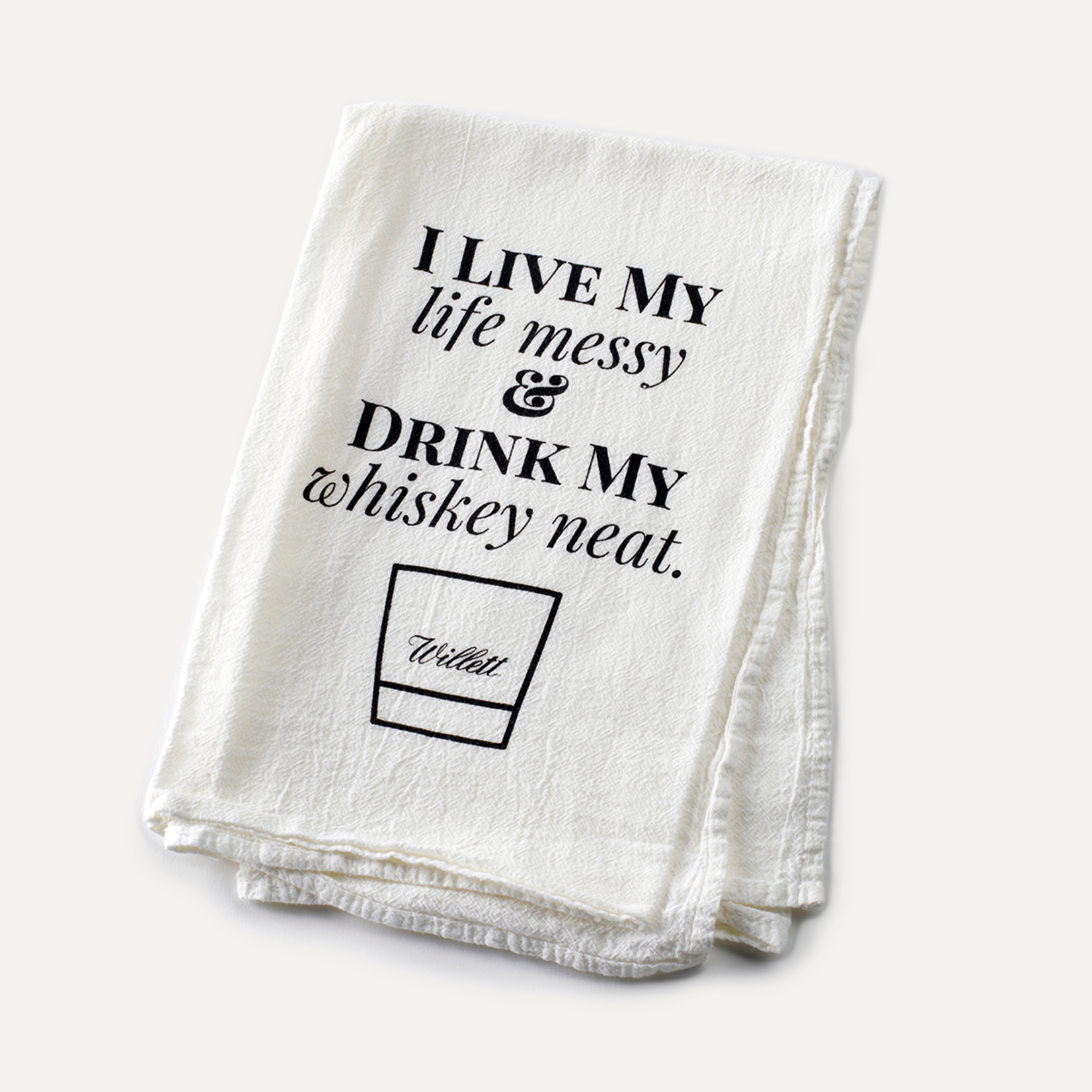 Be Neat Bourbon Whiskey Kitchen Bar Towels