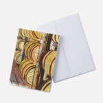 Barrel Watercolor Notecard by Susan Christensen