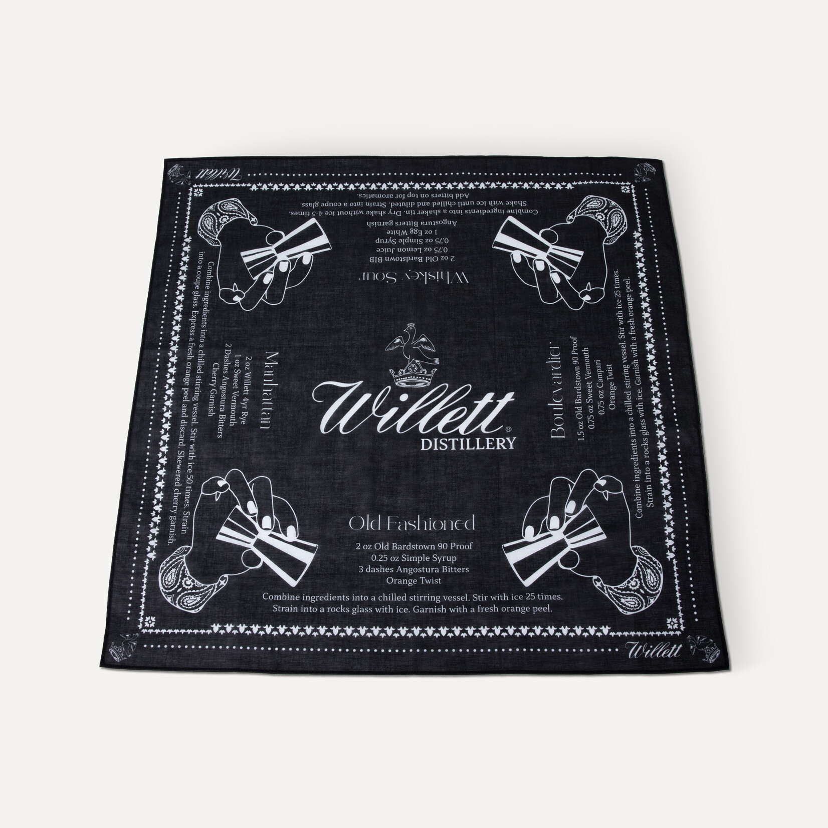 Willett Cocktail Bandana Black