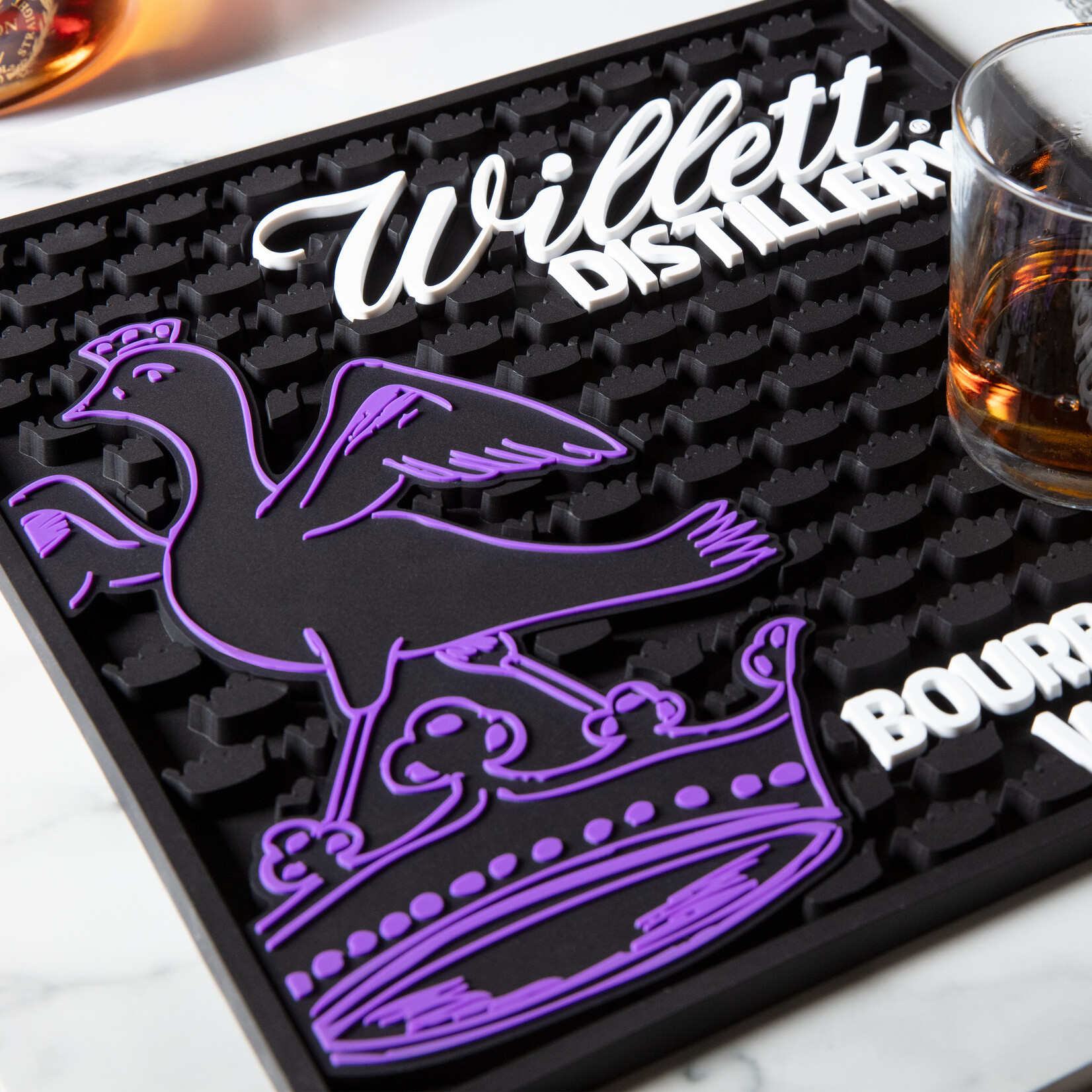 Purple Square Bar Mat